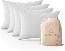 Set of 4 Pillow Cases Queen Standard, 800 TC 100 Egyptian Cotton, Great for