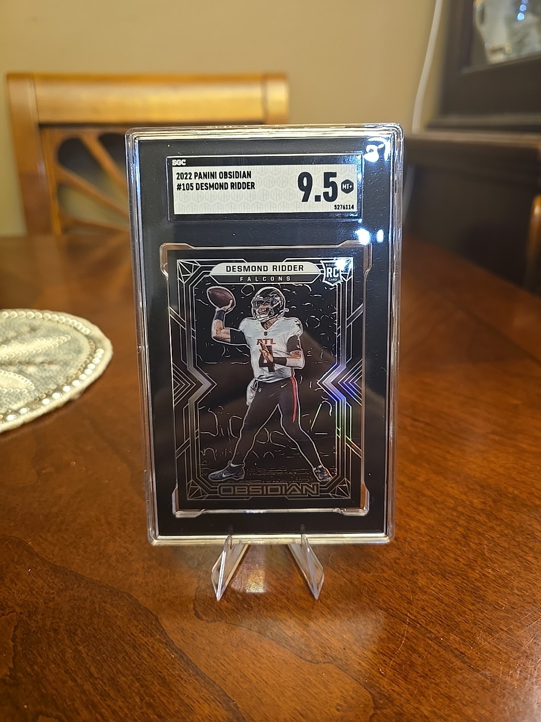 2022 Panini Obsidian - Rookies Desmond Ridder #105 (RC)