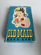 Whitman Vintage Old Maid Playing Cards 1960s Card Game No. 3009 Complete EUC