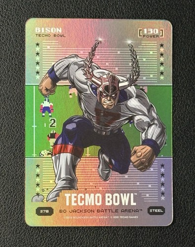 🔥Bo Jackson Battle Arena Tecmo Bowl Bison Steel Scoreboard SSP Josh Allen SP🔥