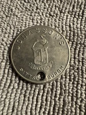 JONASSON'S Dept Store - Vintage Charge Coin Tag - Pittsburgh PA Department Store
