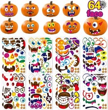 Large Pumpkin Face Stickers Halloween Stickers Halloween Party