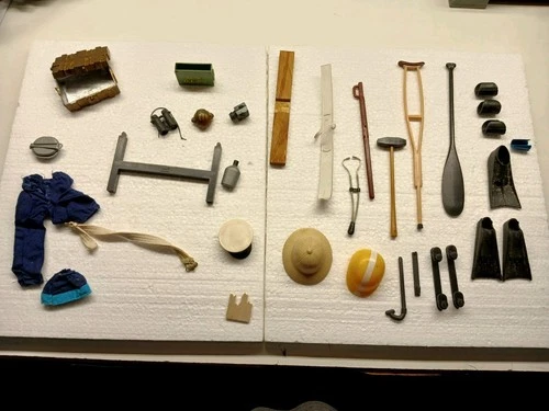 Vintage 12" GI Joe 1970's Accessories & Parts Lot Lot M