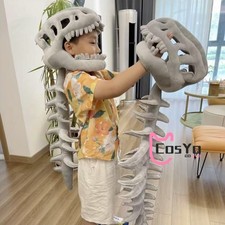 Dinosaur Skeleton Plush Cosplay Props Headgear Masks Costumes Gift Party Dressup