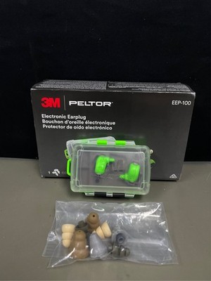 Peltor EEP100 Electronic Earplugs ABS Polymer 6 DB Earbuds Green