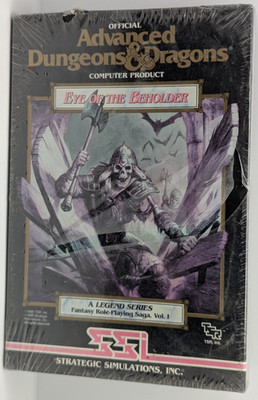 Advanced Dungeons & Dragons Eye Of The Beholder 5.25 IBM PC Sealed Vintage