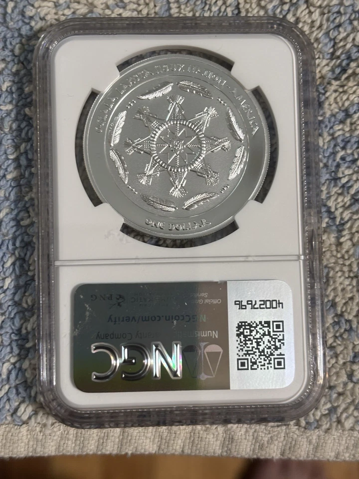 2025 SILVER $1 (MORNING STAR) OGLALA  LAKOTA SIOUX NATION NGC- PF70 ULTRA CAMEO. - Image 2 of 4