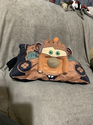 Disney Pixar Cars Tow Mater Folding 18  Plush Pillow Toy Pillow Pets