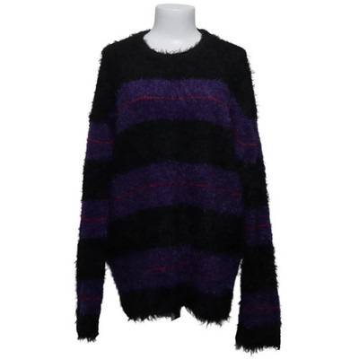 Yourturn, Strickpullover, Größe: XL, Schwarz/Lila/Rot, Polyamid, Streifen #Lc7