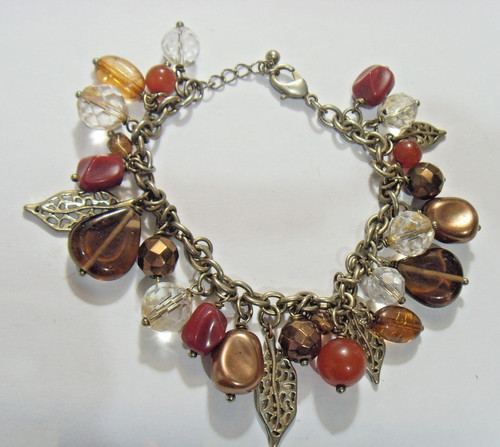 vintage nostalgic decorated charms bling bracelet 49 grams heavy bracelet 54810