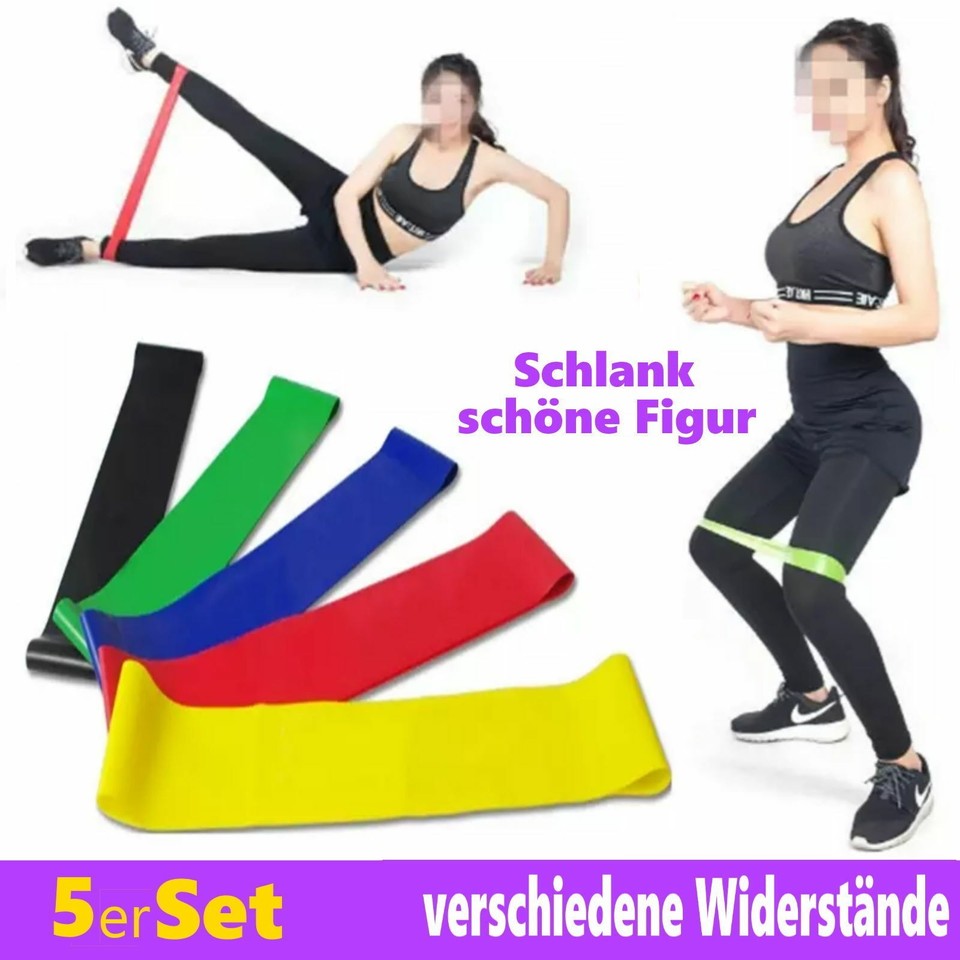 Fitnessband Widerstandsband Yoga Pilates Gymnastik Training Home Workout