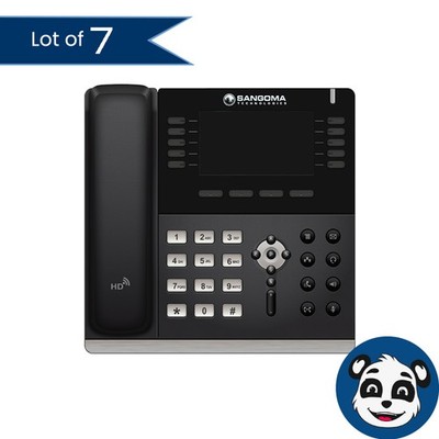 Lot of 7 SANGOMA S705 IP Phones, No Handset Cords - ''B''
