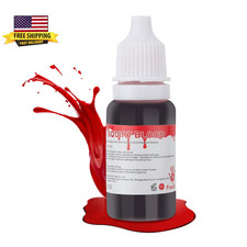 Dripping Fake Blood Makeup 0.35 Oz ,Fake Blood Washable for Scar Wounds,Easy Dr