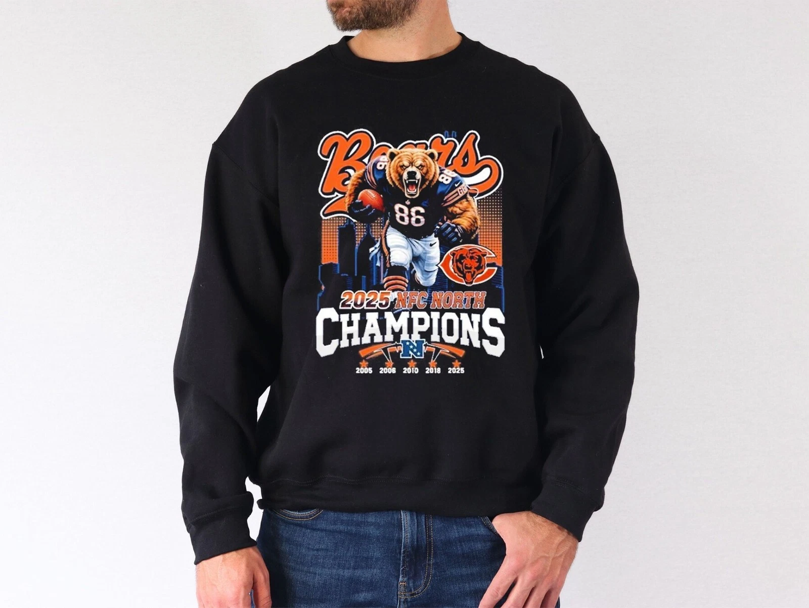 Chicago Bears 2025 NFC North Champions Sweatshirt