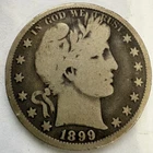 1899-P Barber Half Dollar (has rim dings)
