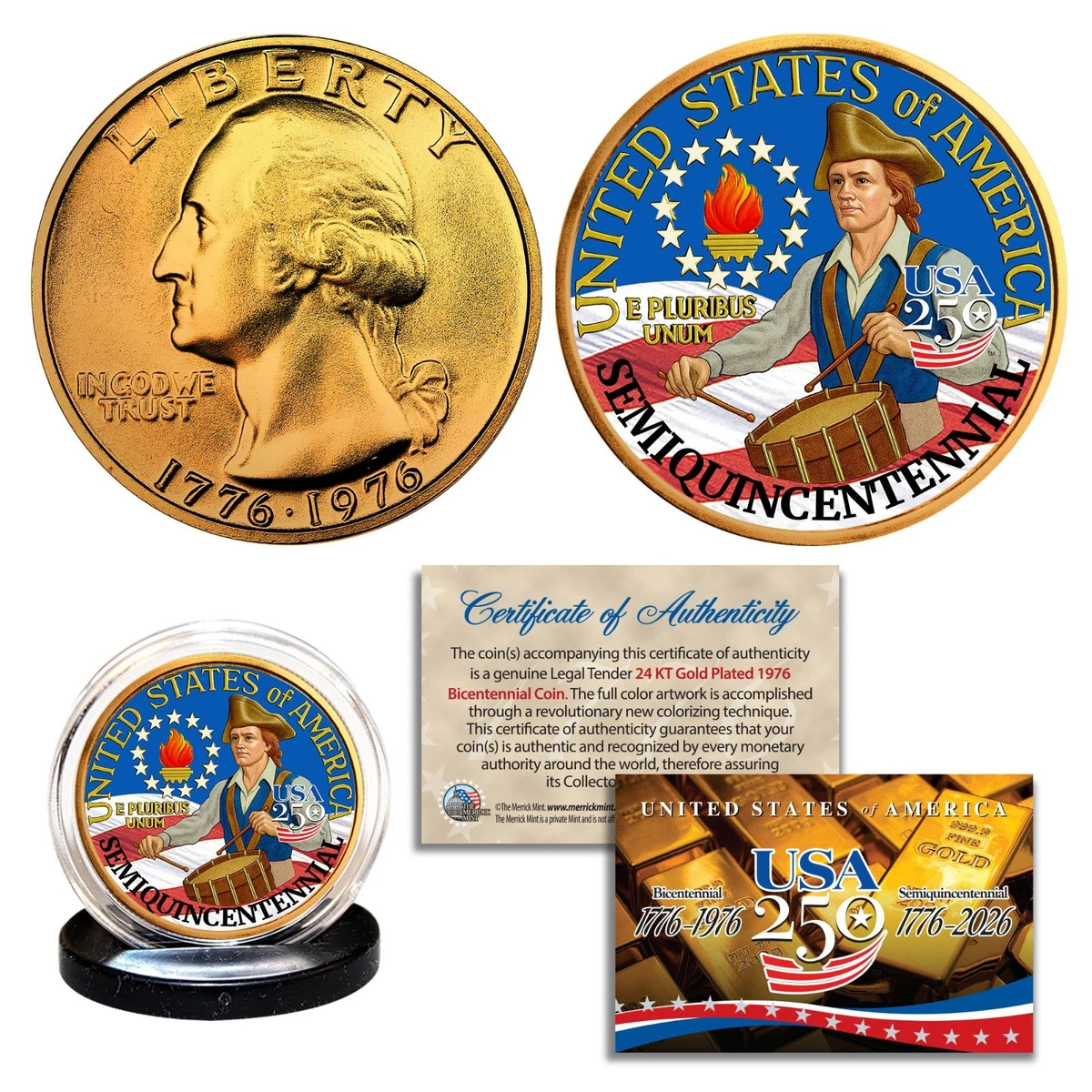 Gold 1976 Washington Quarters (1932-1998) for sale | eBay