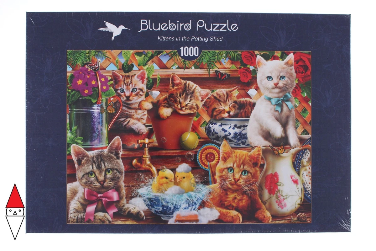 Puzzle Gatti 1000 Pezzi – Ritratto Vittoriano, Poster Incluso, 50x70 Cm - 2
