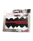 Peekaboos 2 Pairs of Premium Pasties Censored Hearts and X, New