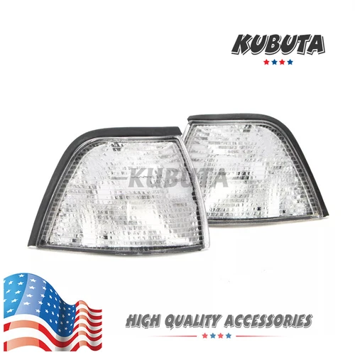 2X Clear Corner Light Turn Signal for BMW E36 318ti/328i/318i Sedan 1992-1999