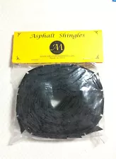 Dollhouse Asphalt Shingles Black Square 1:12 Scale #4001 144-157 Sq Inches