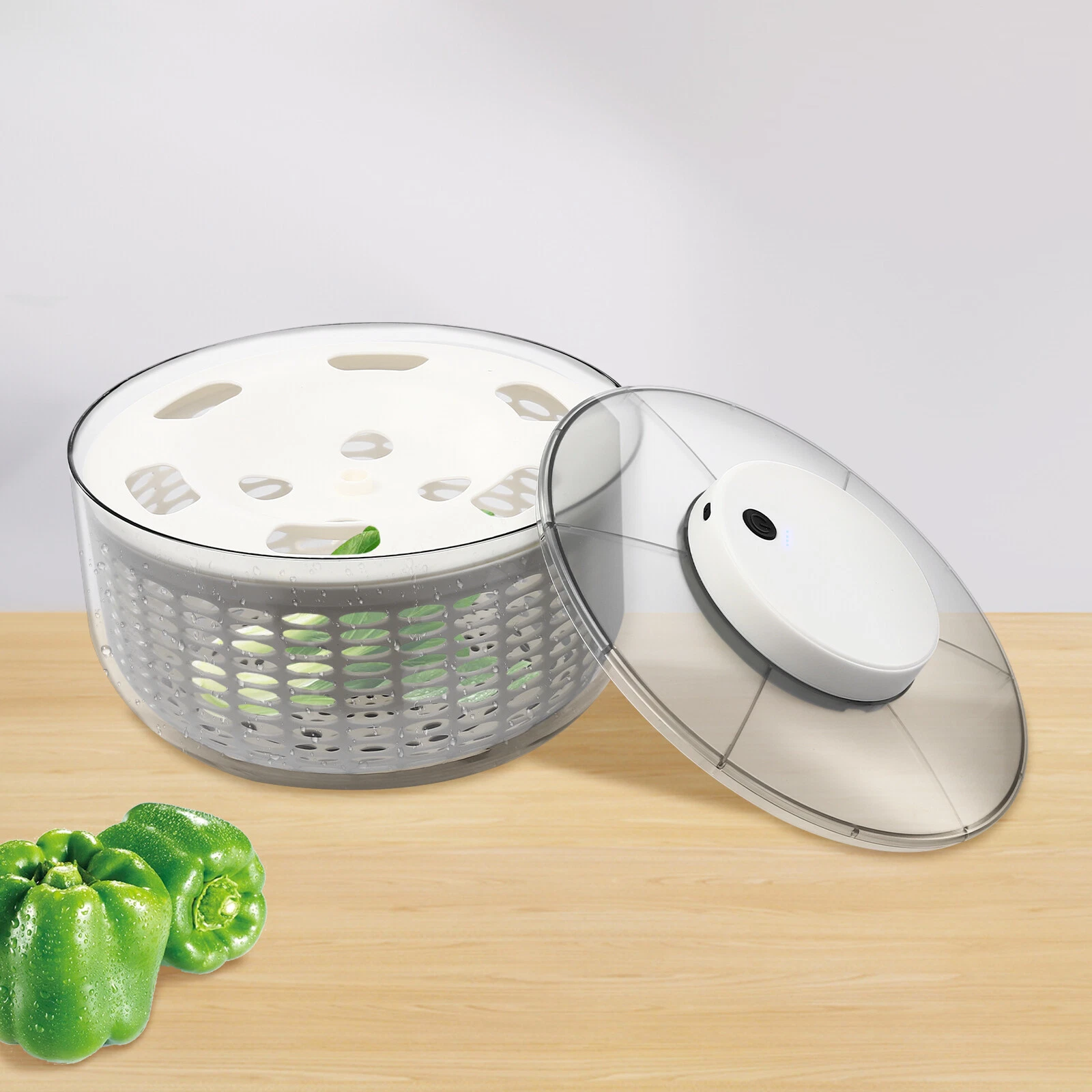 Electric Salad Spinner Large 6L Fruit Vegetable Washer Dryer Dehydrator Sale
Opens in a new window o