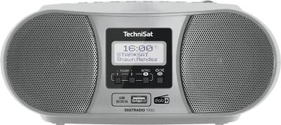 Technisat DIGITRADIO 1990 Silber, Radioplayer mit CD, DAB+, Bluetooth, USB, NEU