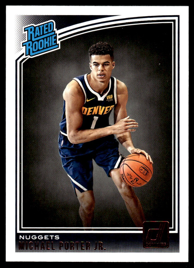 2018-19 Donruss Michael Porter Jr. Rookie Denver Nuggets #182 Rated Rookie