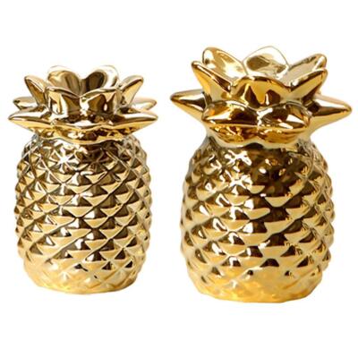 Ananas Form Schreibtisch Moderne Skulptur Deko Obst Figur Ausstellungsstück