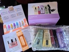 Lot of 12 Pieces Clinique Perfume Assortment, Lips, Face Cleanser, Mascara