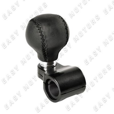 Pommeau De Volant Power Ball En Cuir Universel - Diamètre Max 30mm - Neuf Sous Blister