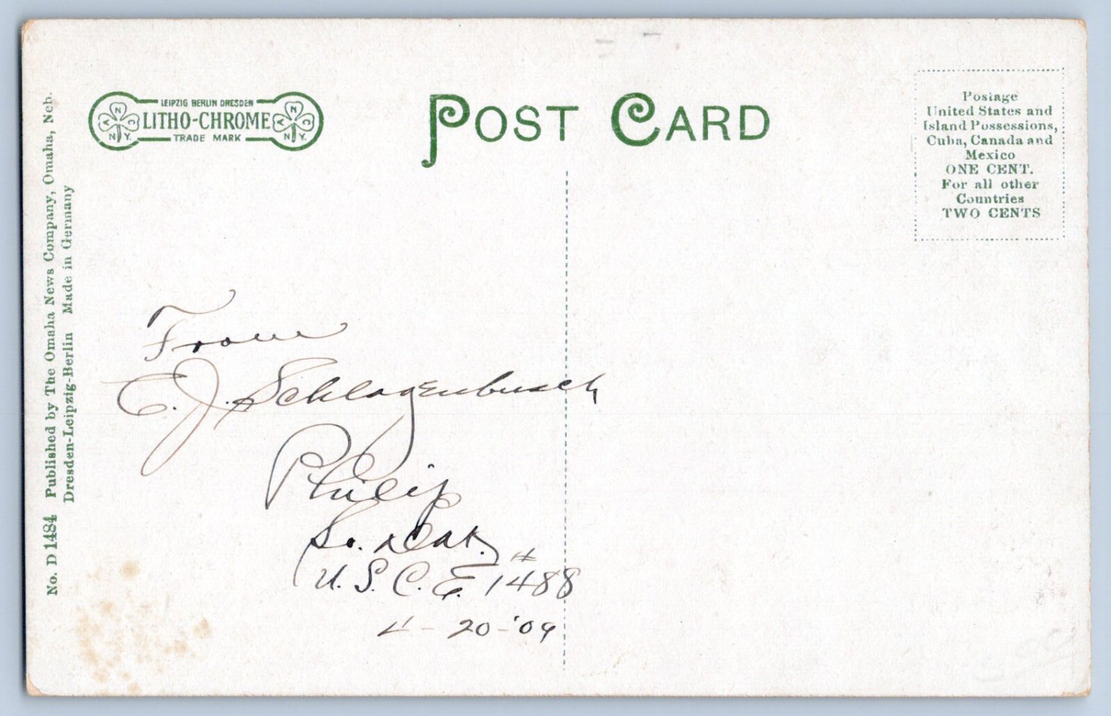 Edgemont South Dakota SD Main Street View Postcard 1909 eBay