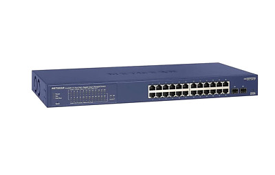 NETGEAR 24-Port Gigabit Ethernet Managed Pro PoE Network Switch (GS724TP) - NEW