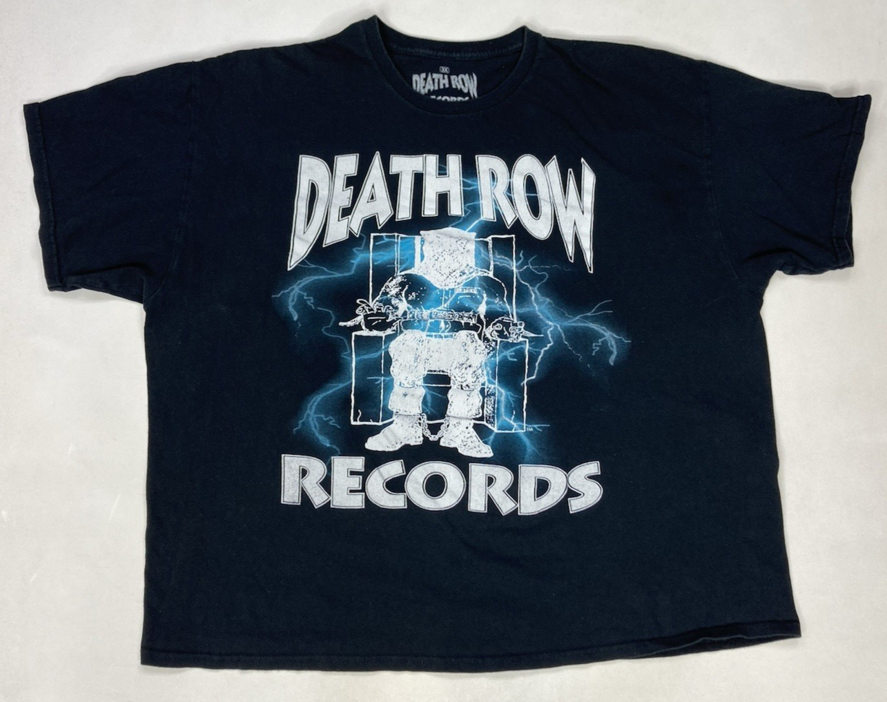 FILA T shirt grafica Death Row Records uomo 3XL nera manica corta musica