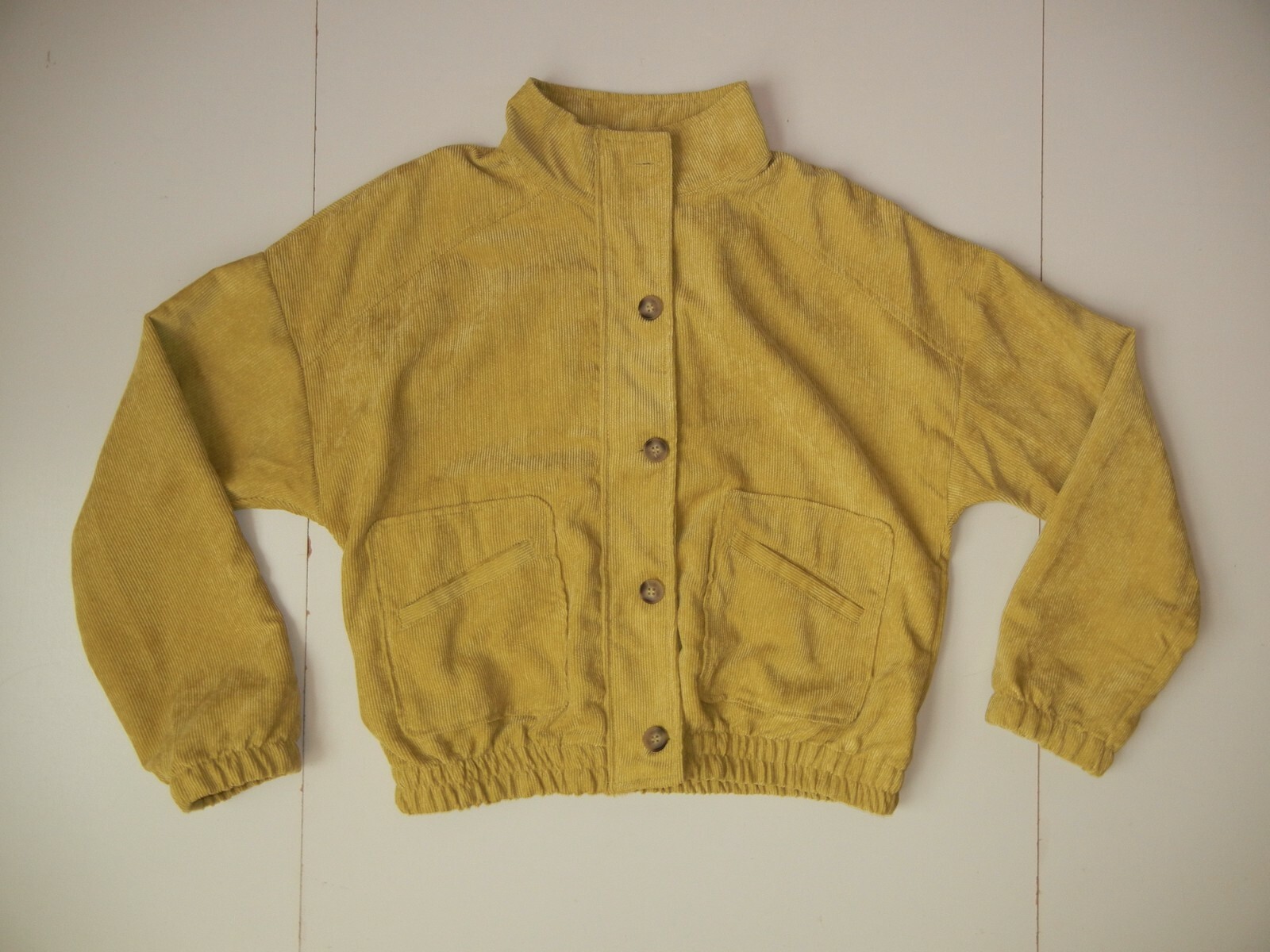 E&M COLLECTION Mustard Yellow CORDUROY JACKET Casual … Gem