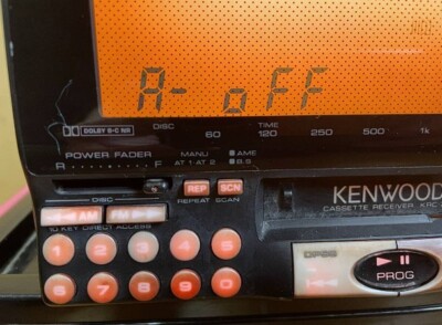 KENWOOD KRC-X11 2DIN Cassette Deck Player Operation