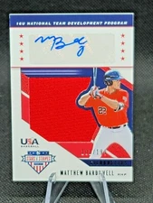 2019 Stars & Stripes Matthew Bardowell RPA Patch Auto 101/199 USA-EG Autograph