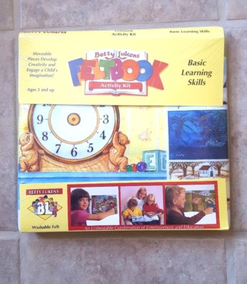 NEW Betty Lukens Felt Activity Book Kit BASIC LEARNING SKILLS *RARE*
