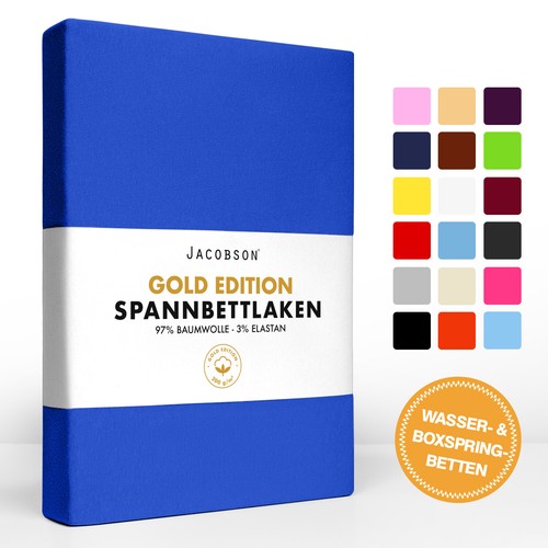 Drap-housse jersey lit à eau sommier drap-housse 200 g/m² GOLD EDITIO - Photo 1/40