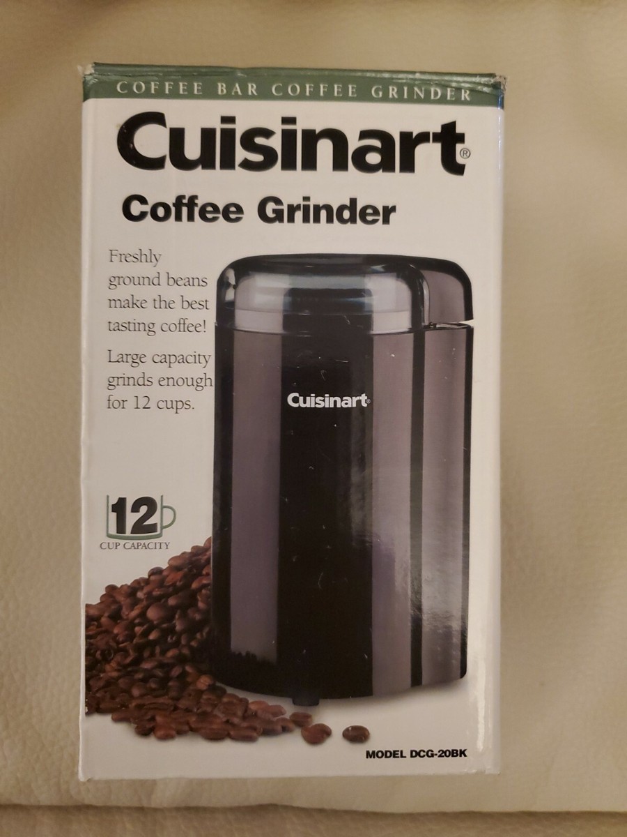 Cuisinart Coffee Bar Coffee Grinder Model DCG-20BK Black New in