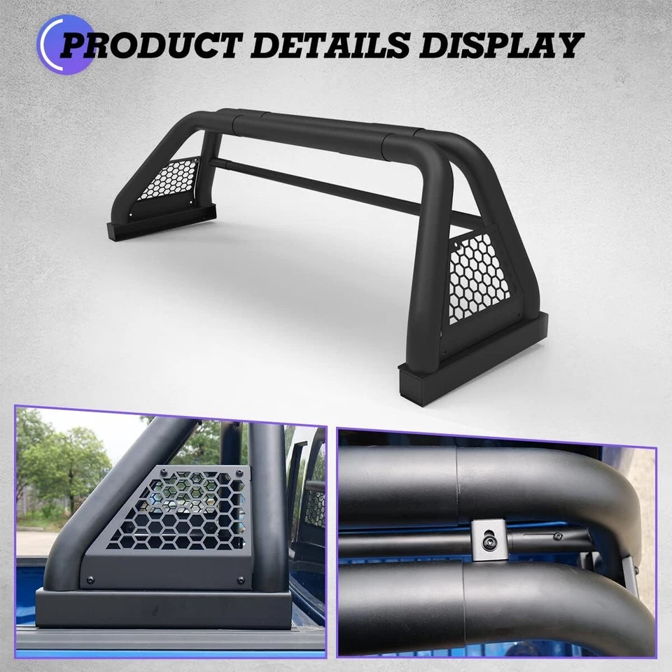 Barra deportiva antivuelco de acero para camioneta Dodge Ram1500/2500/3500 1994-2010 barra portaequipajes Foto 3 de 4