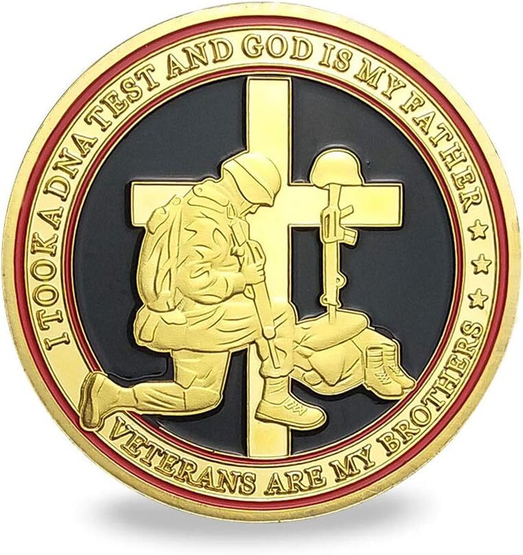 US Veterans Challenge Coin, Thank Your For Veterans, Veteran's Creed Thanks Gift