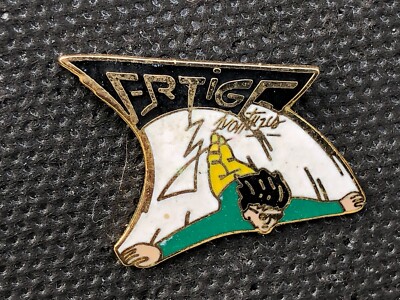  pine enamel pins MOUNTAIN VERTIGO BUNGEE JUMPING EGF GOLD