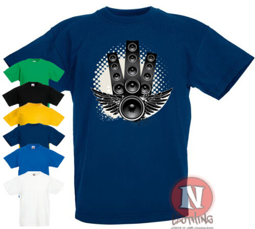 Altavoz Alas Infantil Camiseta 3-13 Años Diseño Impreso Música Rock - Imagen 1 de 7