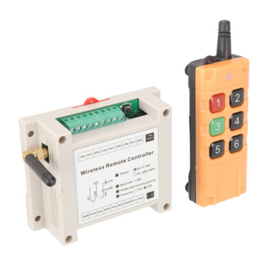 Wireless Remote Control RF Switch 433mhz DC 12V 6CH 6 Channel 10A Relay Receiver