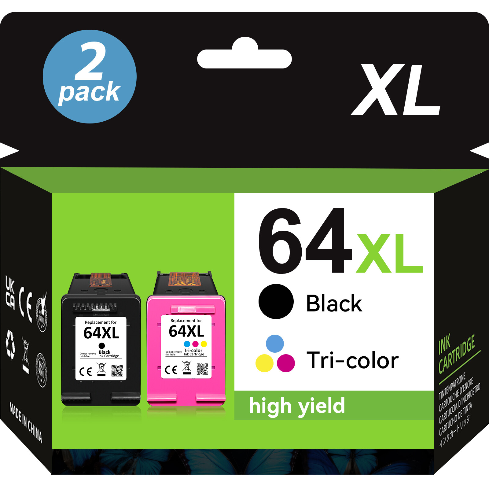64XL Ink Cartridges For HP Envy Printers - Black & Tri-Color, High Yield 2 thumbnail image