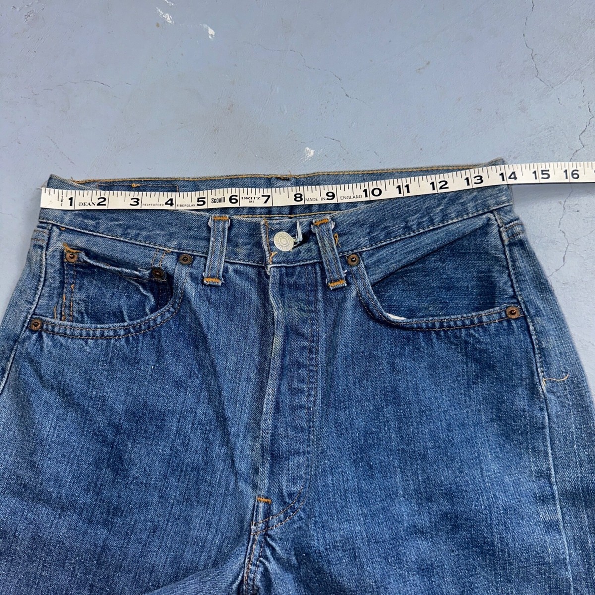 Levis 501 Vintage 70s SS Redline Selvedge USA XX Jeans Med Wash