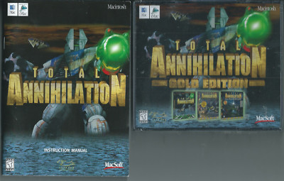 Total Annihilation Gold Edition (Apple, Mac, 1999, w/ Extra Manual) New