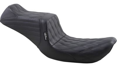 Le Pera LN-581DD Tailwhip 2-Up Seat Double Diamond Harley Dyna FXD 96-03