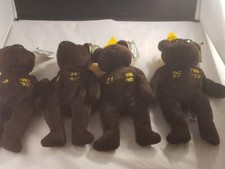 Ty Beanie Babies Salvino's Home Run Kings Bamm Beano's Set of 4 Vintage