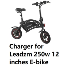 🔥power supply battery Charger for Leadzm 250w 12inches electric bike